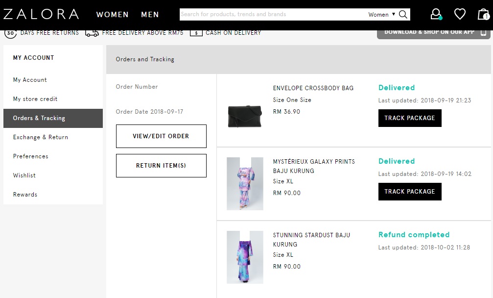 MY FIRST TIME REFUND WITH ZALORA MY WITHIN 3 DAYS littlesnorlax.