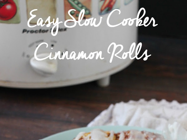 Easy Slow Cooker Cinnamon Rolls