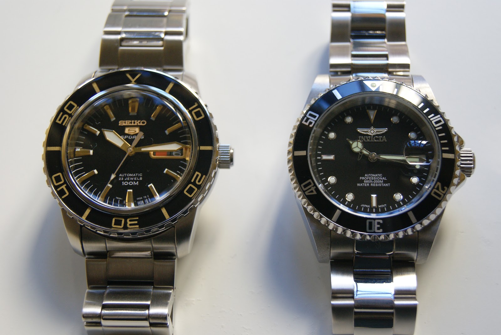 Snob Notes: Comparativa: Seiko SNZH57K1 VS Invicta Pro Diver 8926