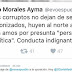 Evo dice que 'corruptos' van a quejarse a sus amos