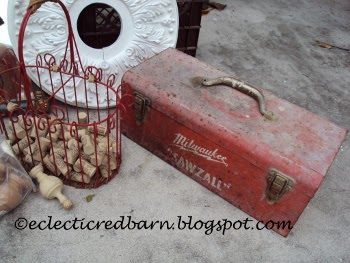 Eclectic Red Barn: Dollar garage sale toolbox