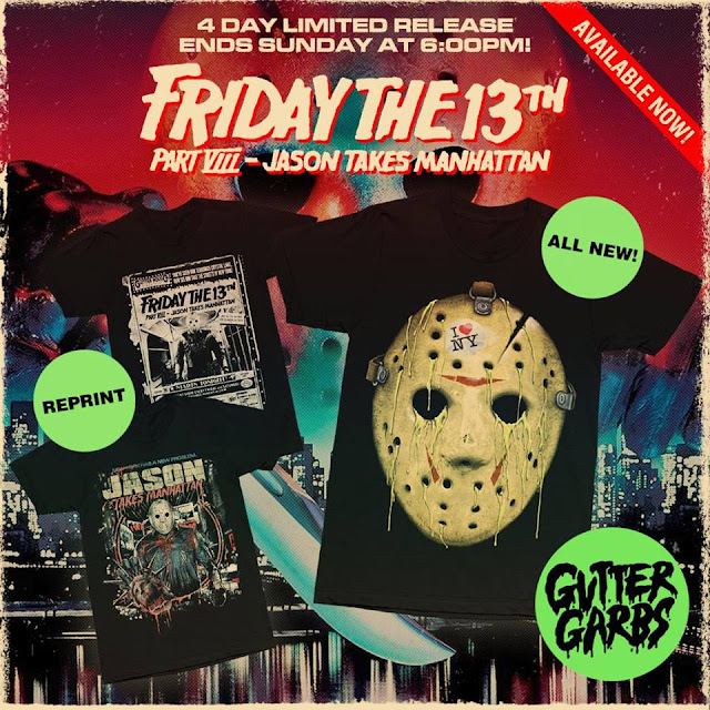 Gutter Garbs Unleashes Jason On Manhattan With New And Re-released Shirt Designs