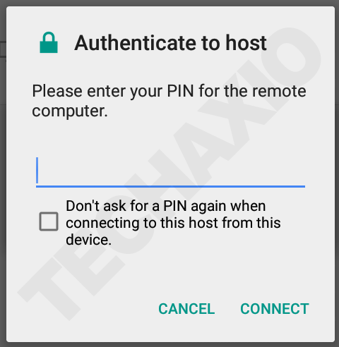 Authenticate to host Authenticate to host