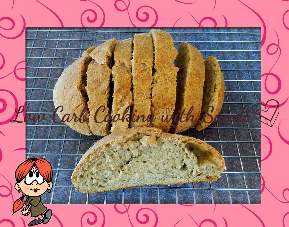 Low Carb Cooking with Sandi Low Carb (NoKnead) Crusty Artisan Bread