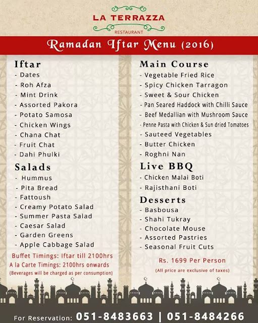 Guide To Iftar Deals In Islamabad