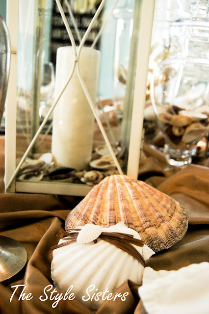 Beach tablescape summer party idea