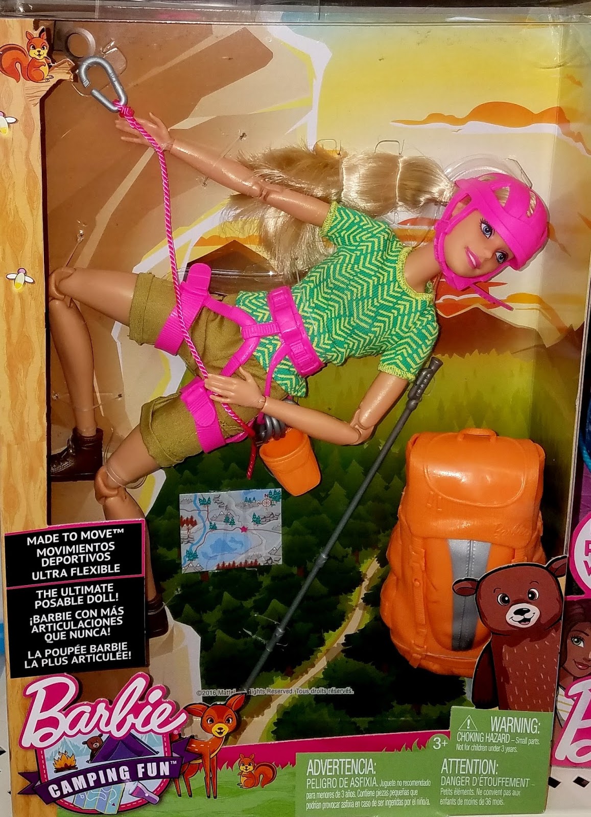 barbie camping fun made to move