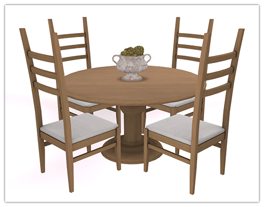 My Sims 4 Blog: Round Table Dining Set by 13Pumpkin31