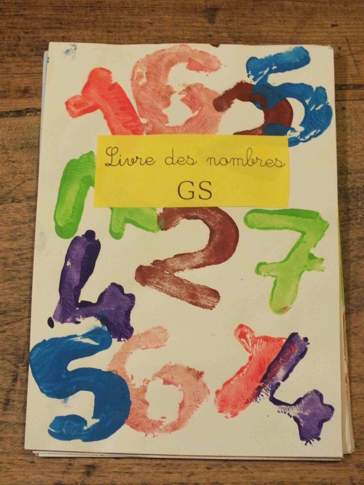 Mon Cahier Des Nombres Page De Gardes Ecole Maternelle Vitteaux: un livre des nombres en grande section