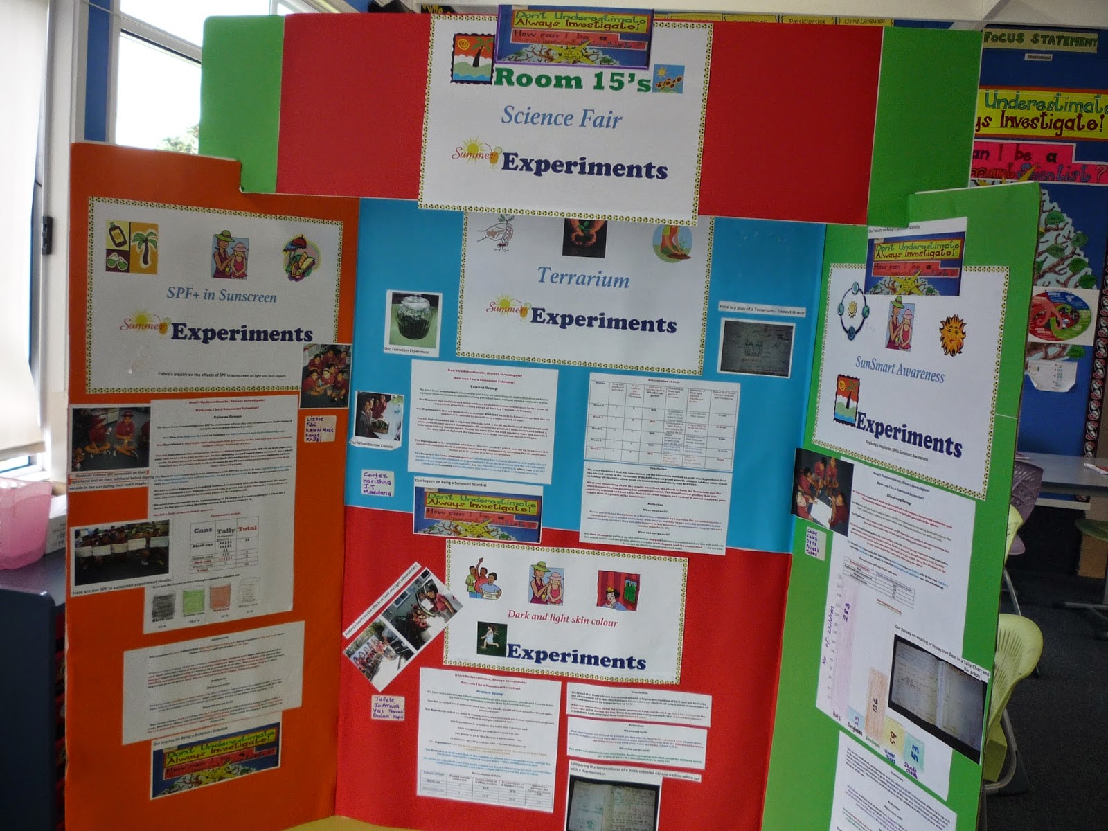Mrs Naidoo - Room 15: Room 15's Science Fair Projects on Being Sunsmart