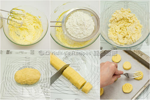 牛油曲奇餅製作圖 Butter Cookies Procedures
