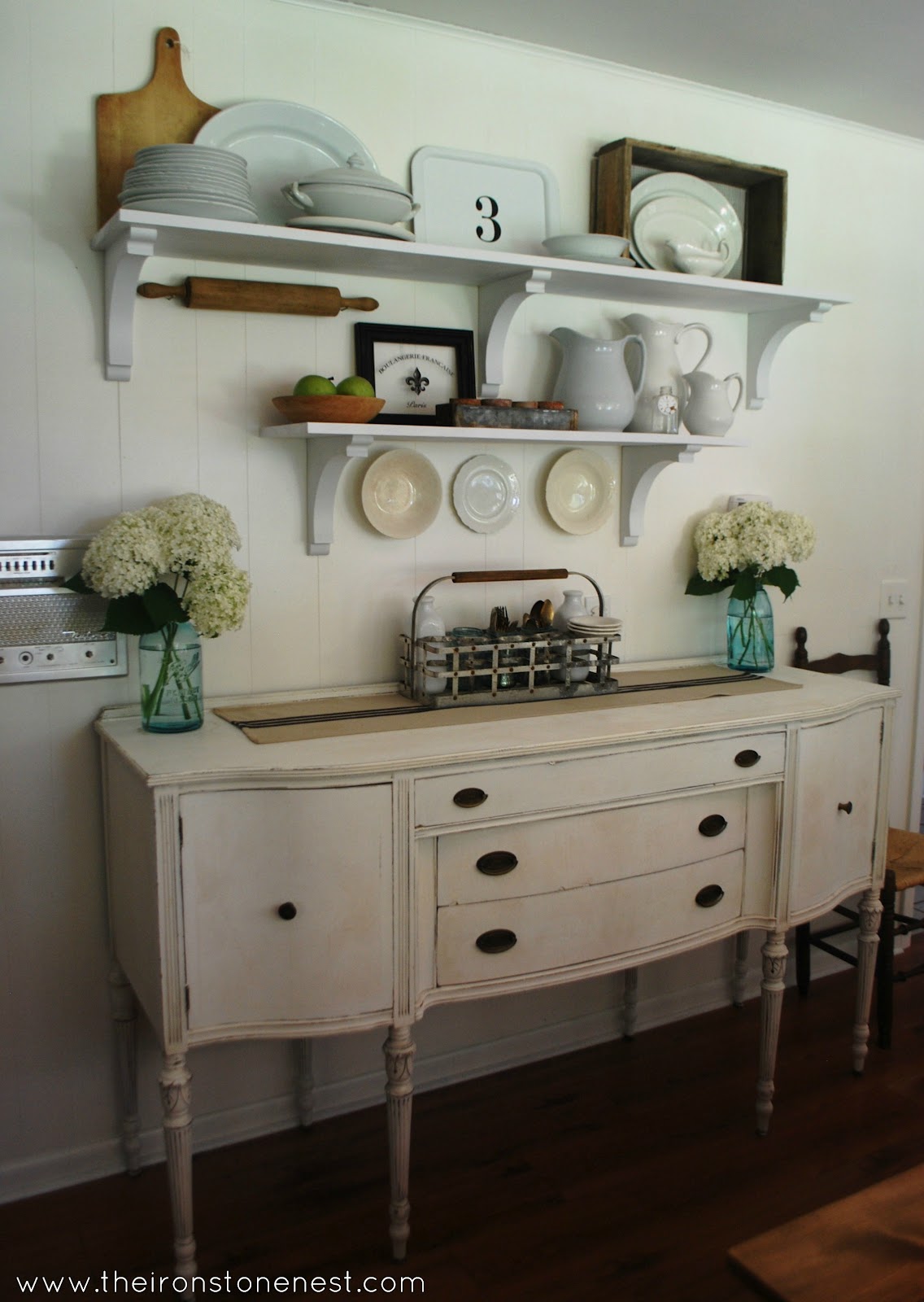 Remodelaholic | White Farmhouse Dining Room