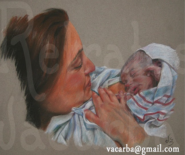 Retrato de una mamá y su bebé recien nacido. Eva Carballares Retrato de una mamá y su bebé recien nacidoki