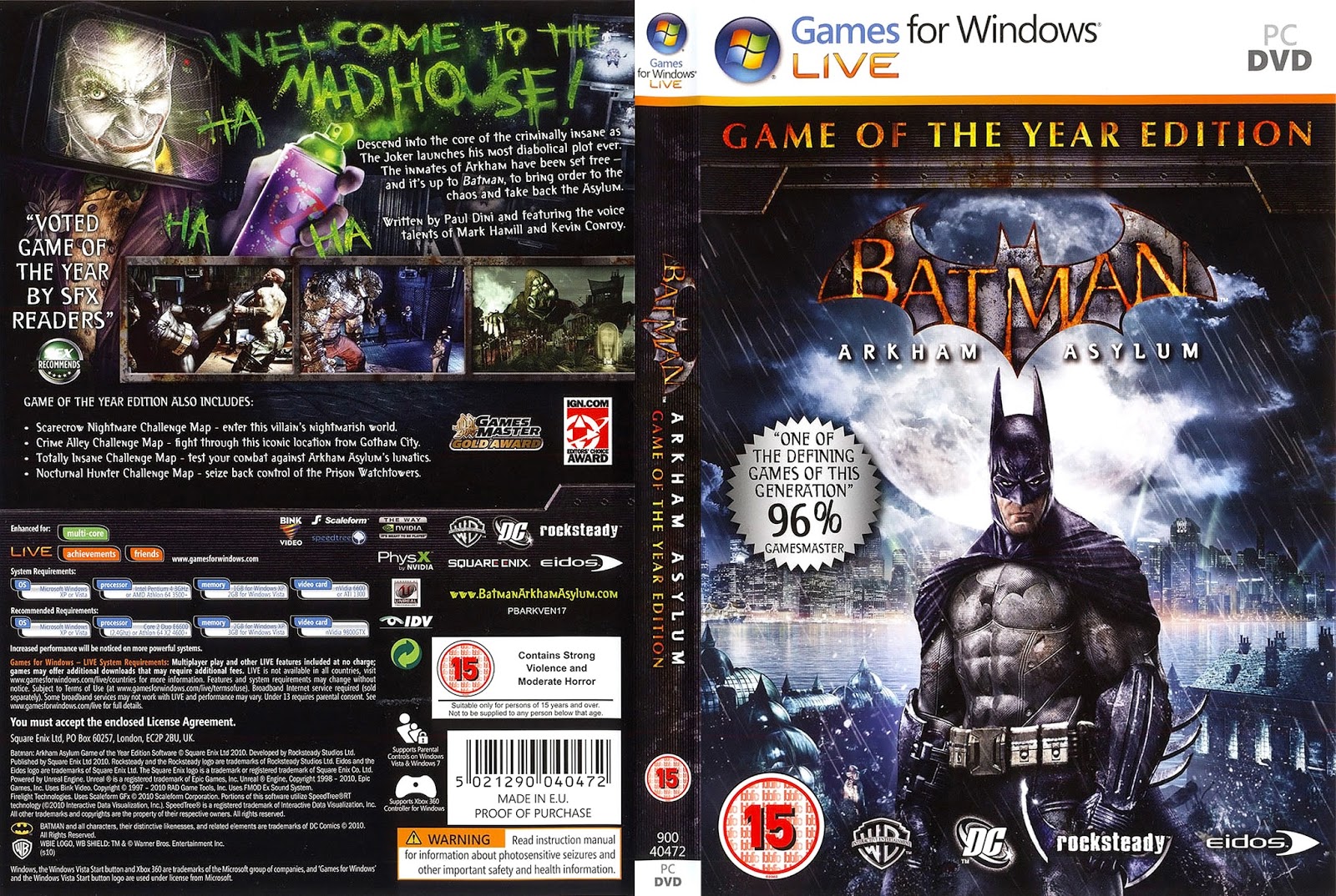 Бэтмен аркхем асилум русификатор. Batman Arkham Asylum обложка Xbox 360. Xbox 360 Batman Arkham Asylum GOTY. Обложки. Batman Arkham City Xbox 360 обложка. Batman: Arkham Asylum game of the year Edition.