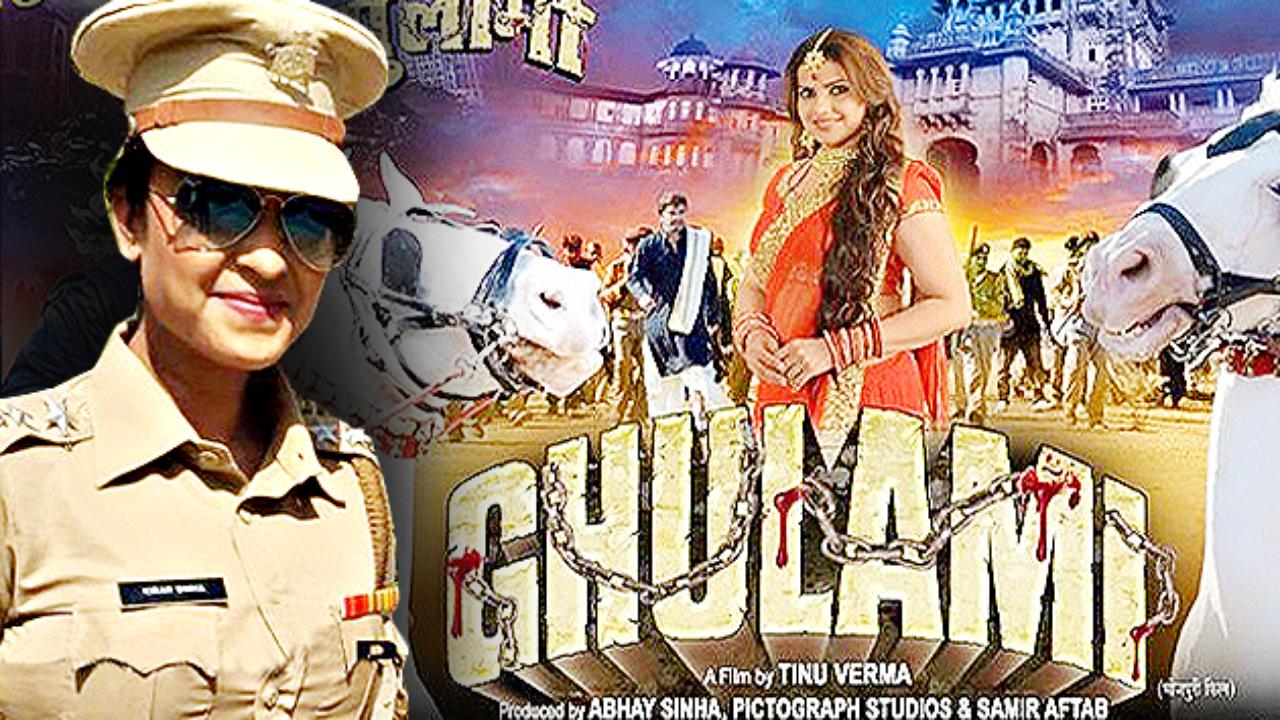 Subhi Sharma as Inspector Kiran Sinha in Film Ghulami - Top 10 Bhojpuri