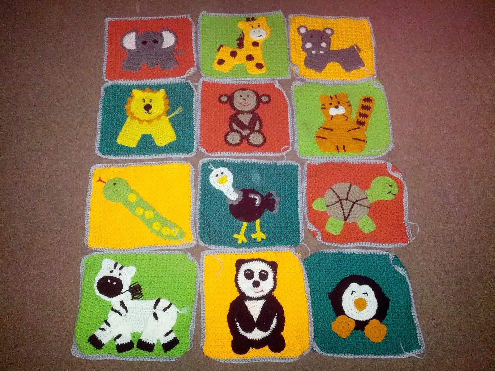 Blooming Lovely WIP Crochet Zoo Blanket