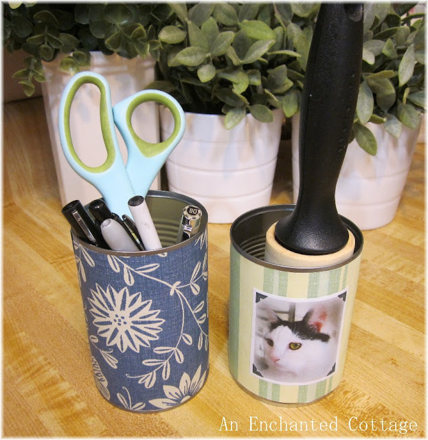 An Enchanted Cottage DIY Lint Roller Holder...