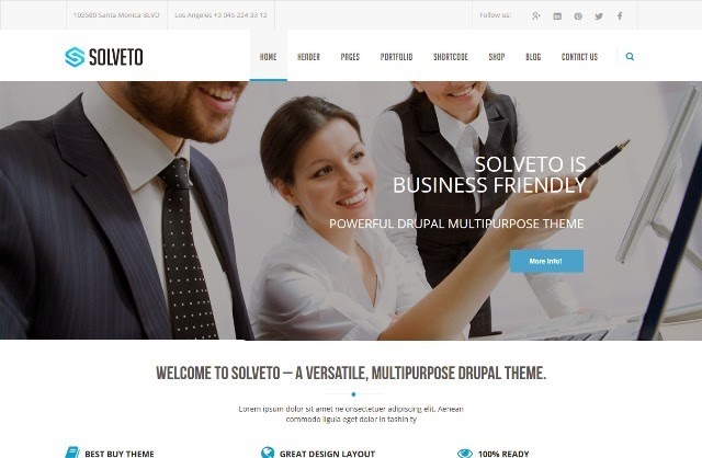 Solveto - Responsive Multipurpose Drupal Theme