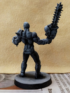 Max Spleenripper painted in grey - back