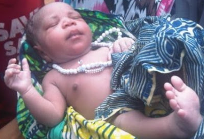 baby born with islamic prayer rosary in nigeria