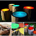How to Create Glow in the Dark Log Campfire Stools