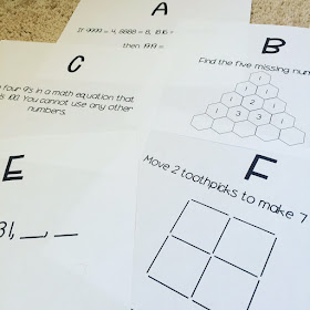 Middle School Math Man: Math Brain Teaser Challenge!
