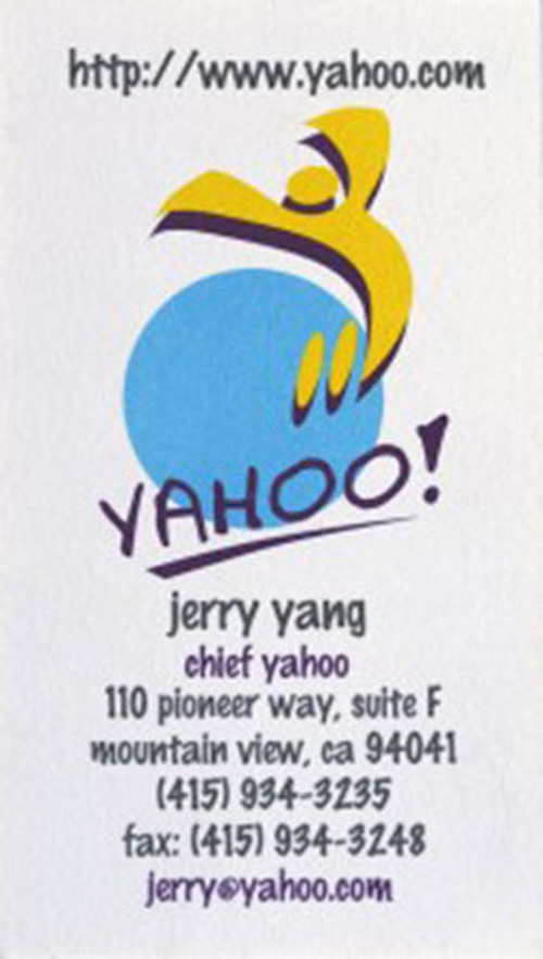 Yahoo Business Card