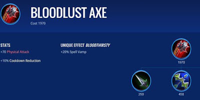 Bloodlust Axe - Item Game Mobile Legends Bloodlust Axe - Item Game Mobile Legends