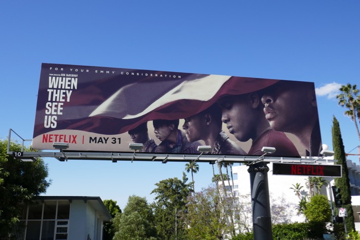 When They See Us series premiere billboard Sunset Strip When They See Us series premiere billboard
