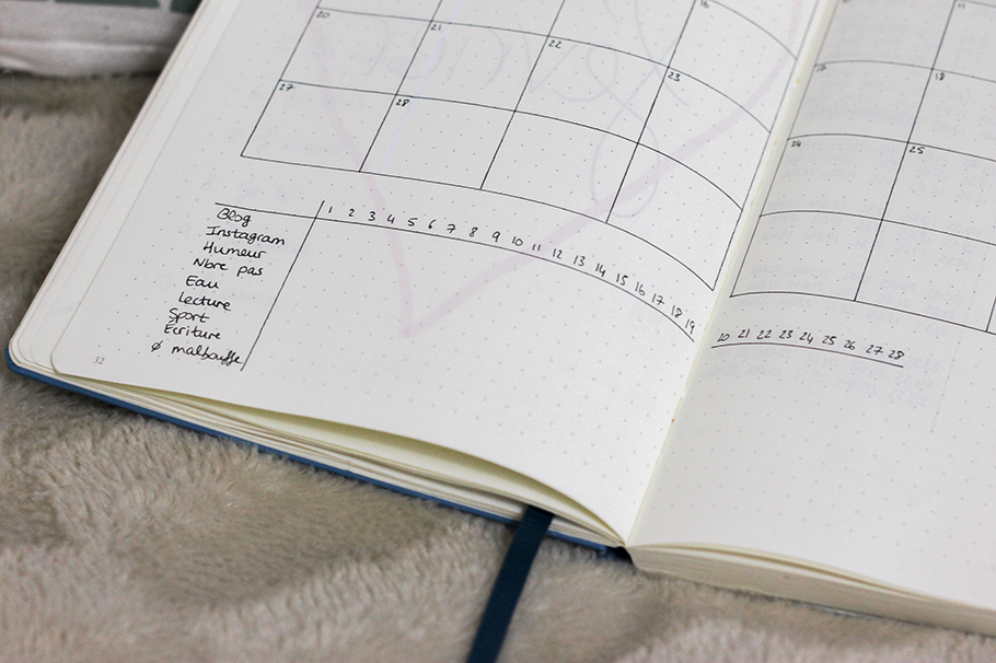 Bullet journal février Bullet journal février