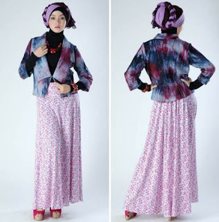 Model baju batik setelan wanita kombinasi rok panjang Model baju batik setelan wanita kombinasi rok panjang