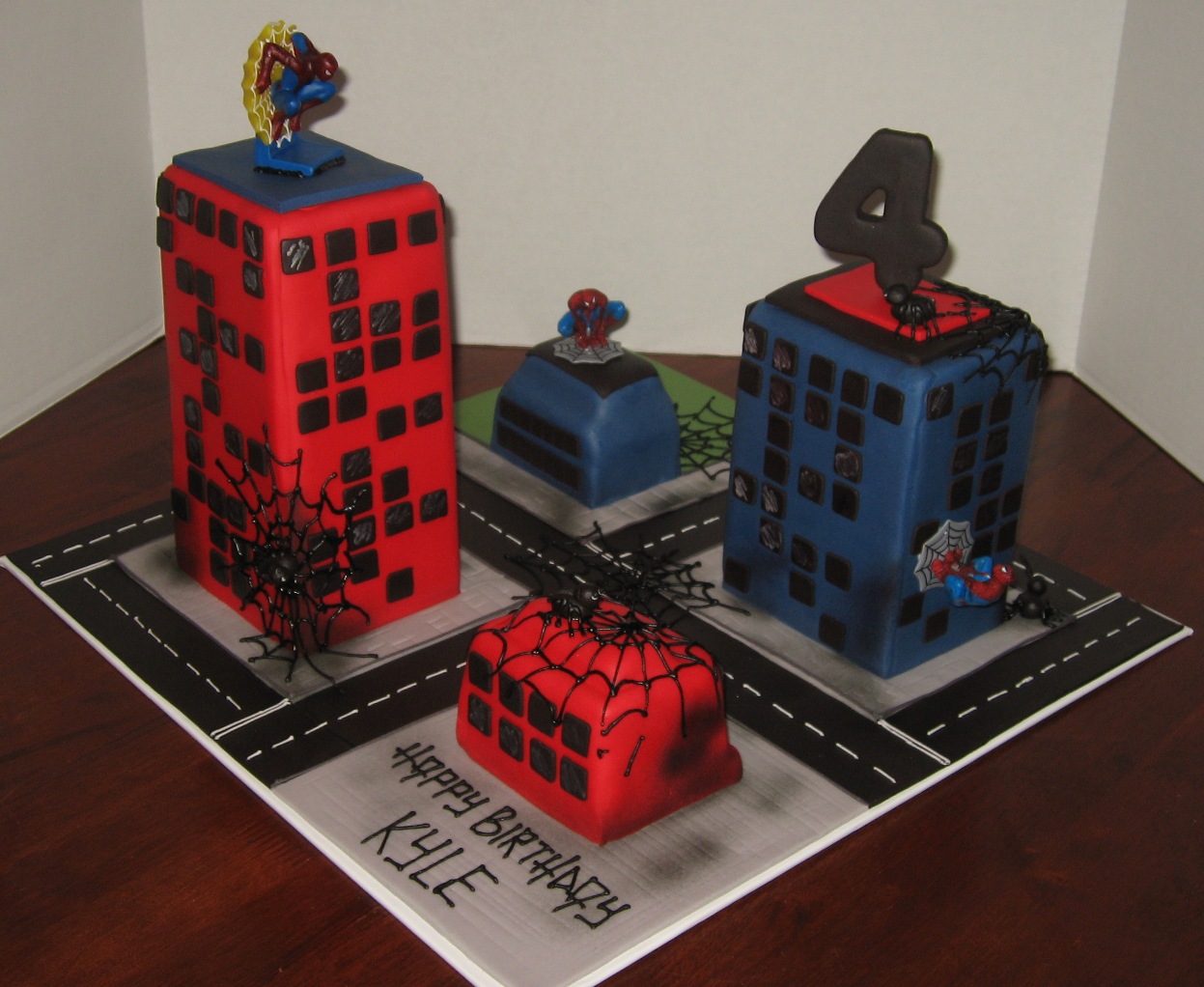 Let Them Eat Cake Spiderman Buildings with Spiderman