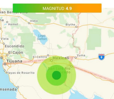 Reportan fuerte sismo al Sur de Mexicali
