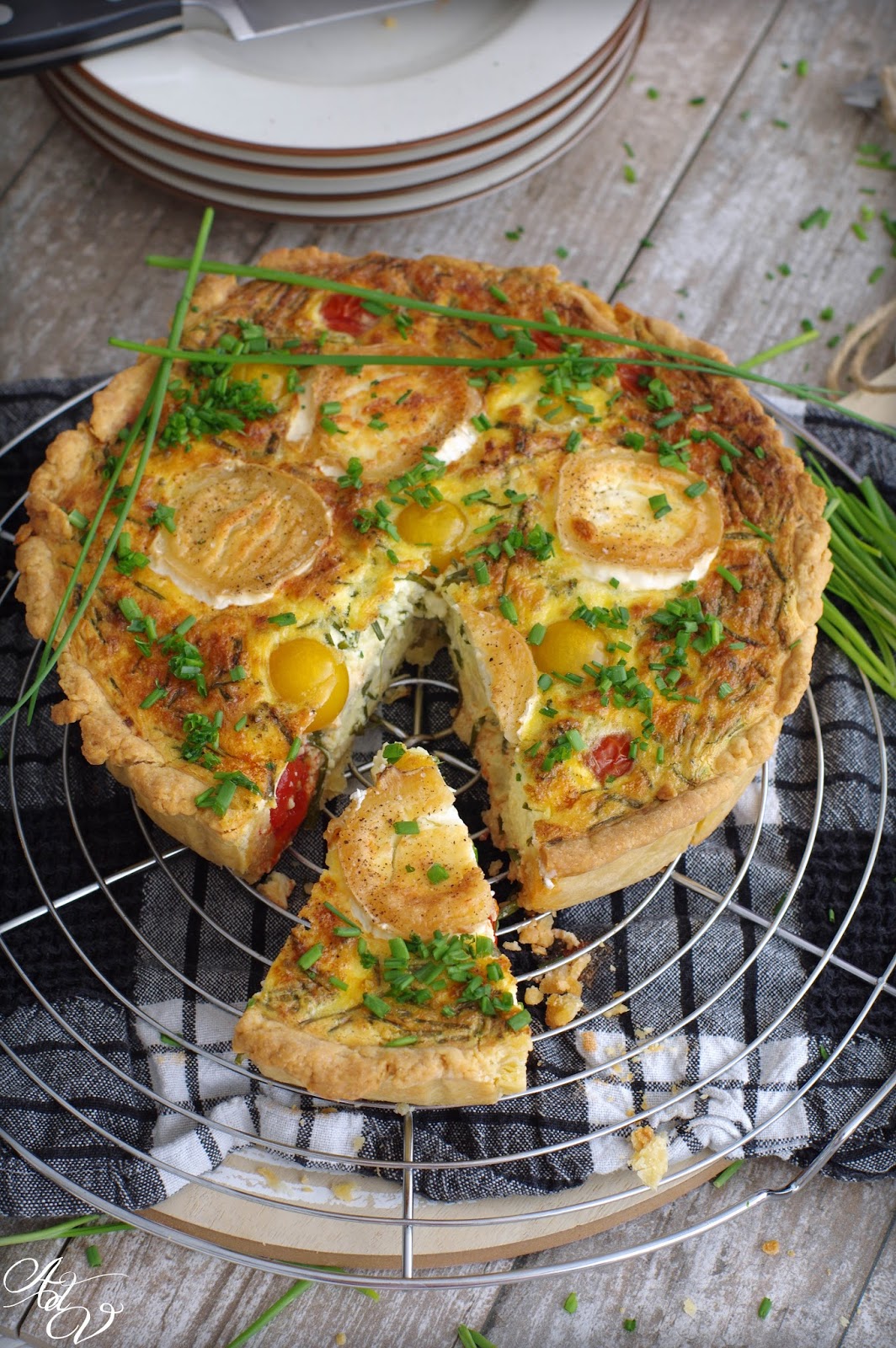 Quiche au chèvre