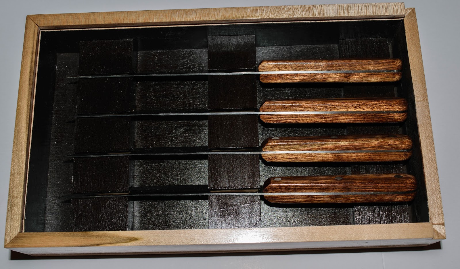 Warrior Woodwork Steak Knives Part 7 Display Boxes