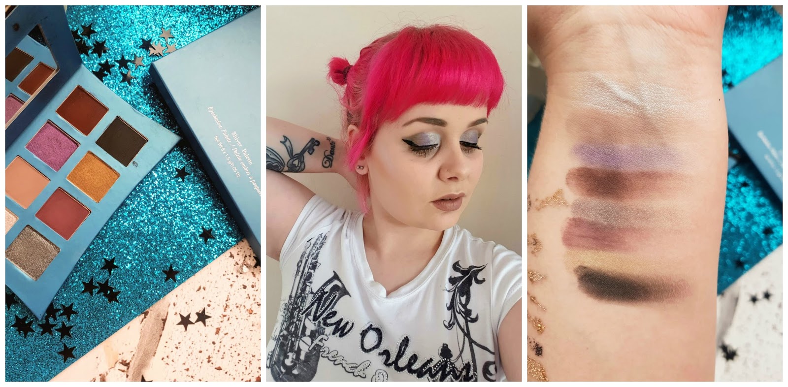 Illamasqua Shiver Palette  swatches and makeup look