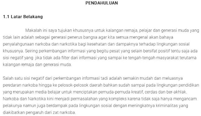 Contoh Makalah