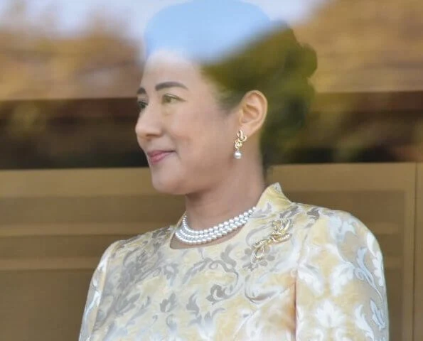 Emperor Naruhito, his wife Empress Masako, Crown Princess Kiko, Princess Mako, Princess Kako, Emeritus Akihito and Empress Emerita Michiko