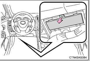 טויוטה קורולה - מיקום נתיכים מתחת ללוח המכשירים דגם A