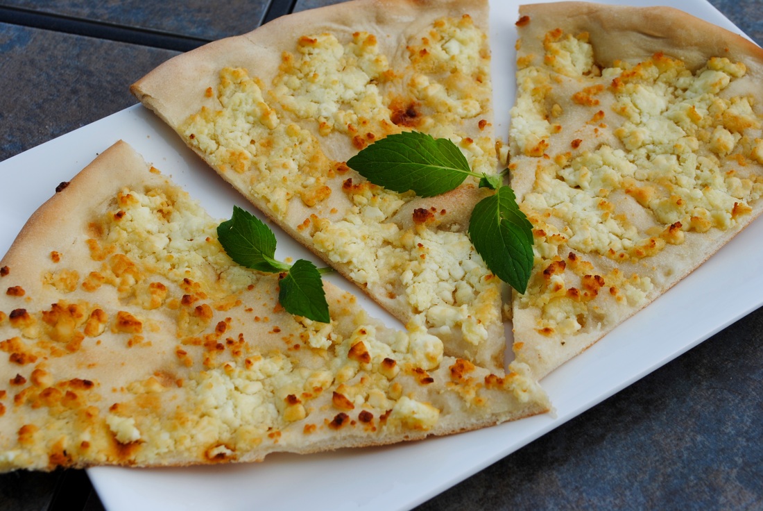Feta Cheese Manoush Recipe LEBANESE RECIPES