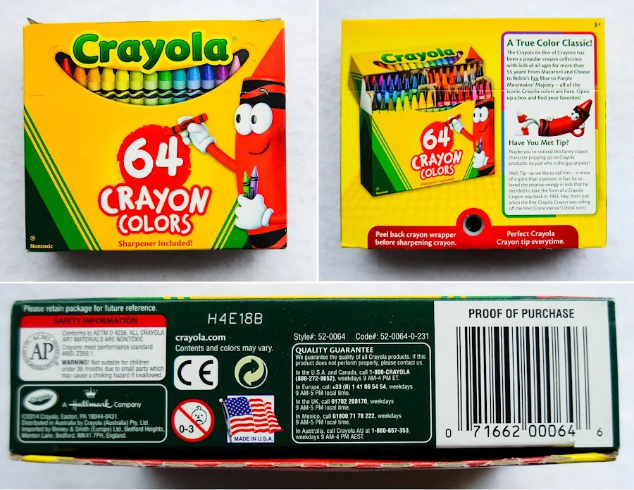 Dynamic 64 Pack Of Crayons Picture Concept