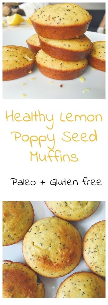 Healthy Lemon Poppy Seed Muffins
