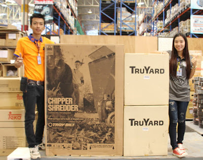 Isaan Thailand TruYard Garden Mulcher Delivery Isaan Thailand Troy Bilt Garden Chipper Delivery