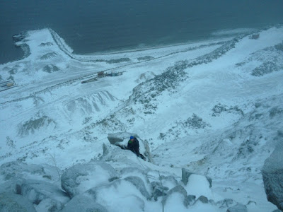 Nome ice climbing Cape Nome ice climbing
