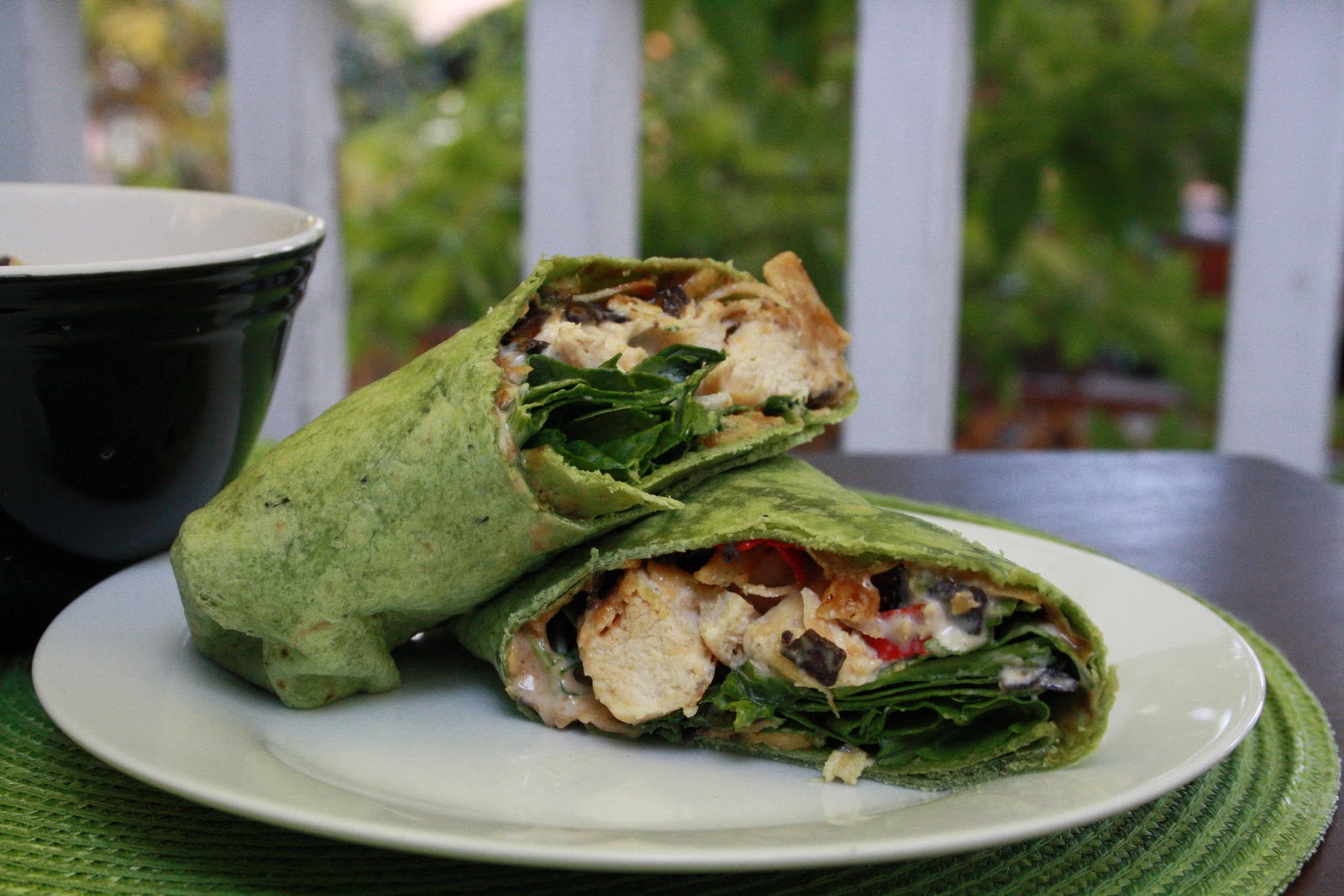 The Learning Curve: BBQ Spinach Chicken Wraps