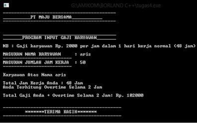 perhitungan gaji tehnomac