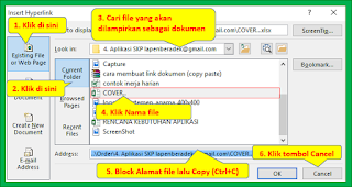 Cara Mengaktifkan Link Arsip Surat Aplikasi Excel Agenda dan Arsip Surat versi 2