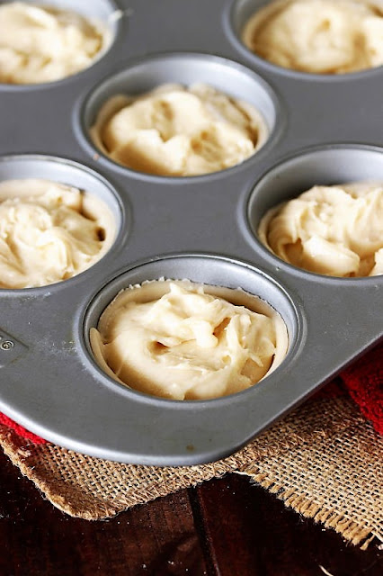Grandma's Echo Cakes in Muffin Tin Ready to Bake Image