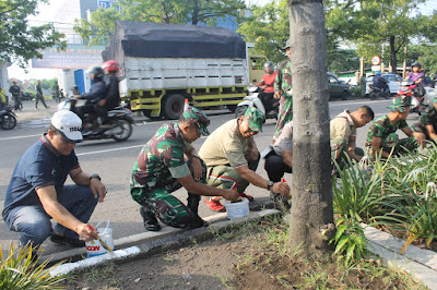 DANDIM SRAGEN AJAK MASYARAKAT TIMBULKAN LAGI SEMANGAT GOTONG ROYONG