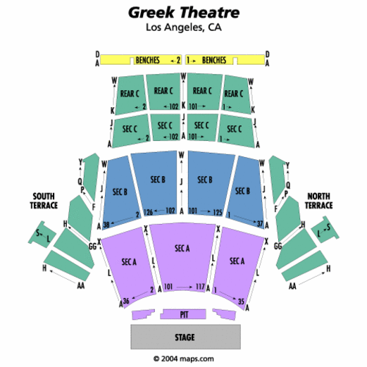 greek theater seating chart.